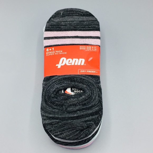 PENN Ladies Super No Show Socks Sock Size 9-11 - Picture 2 of 4